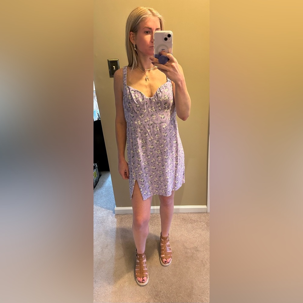 Aeropostale Purple Floral Dress